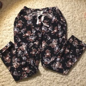 Anthro Floral Joggers
